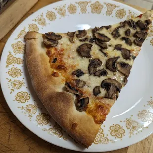 Mushroom slice, reheated