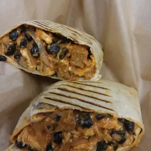 Proteinator Purrito with Rojo sauce