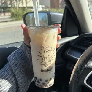 Hojicha Milk Tea