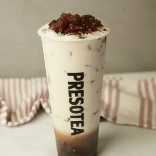 a cup of iced coffee