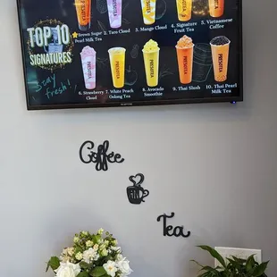The top 10 menu! Mango cloud is my personal favorite(my mum&apos;s too)