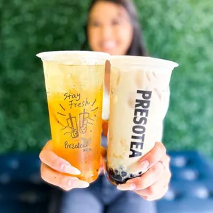 Signature fruit tea &amp; Creme brûlée IG: @_lifewithjenn_