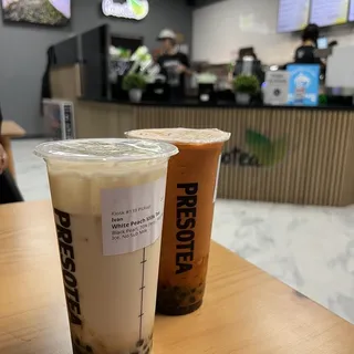 White Peach Milk Tea