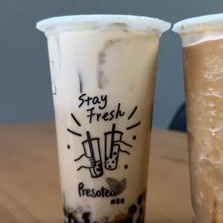 Wintermelon and Hojicha Milk Tea