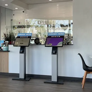 the front desk of a business