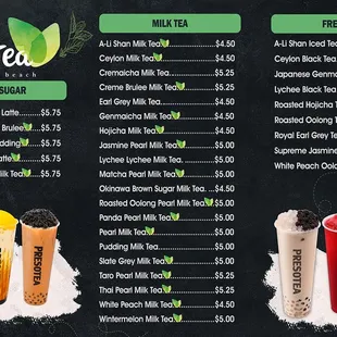 Presotea HB Menu 1
