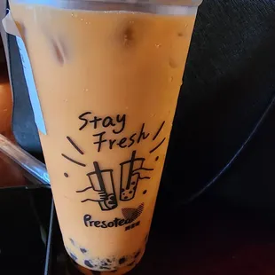 Thai Tea and Black Pearl