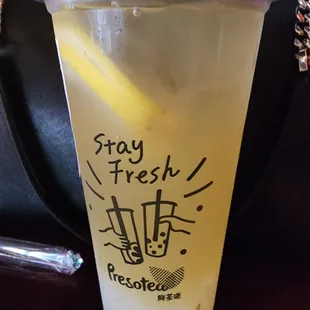 PEACH LEMONADE WITH LYCHEE