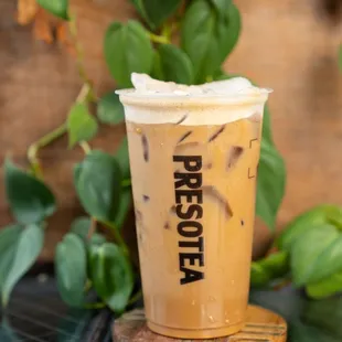 a cup of iced coffee