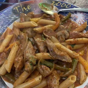 Chicken Scarpeariello except I replaced the chick with veal !!