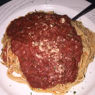 Spaghetti with meat sauce