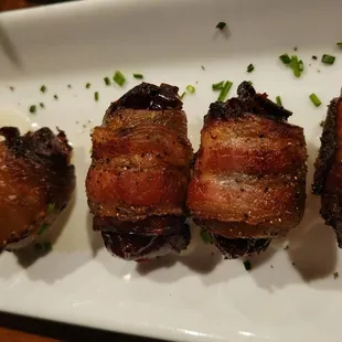 Bacon-wrapped dates