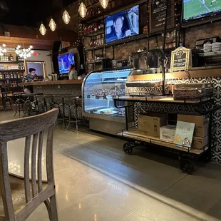 the interior of a coffee shop