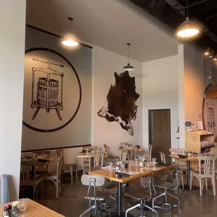 the interior of a restaurant