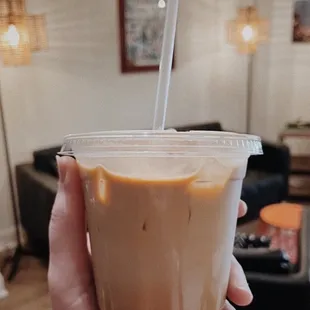 small iced caramel latte :)