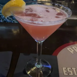 Raspberry lemon drop