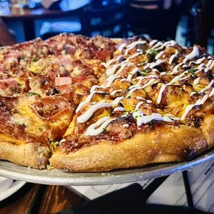 8&quot; BBQ Chicken Pizza/ 8&quot; All Meat Pizza