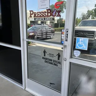 the front door