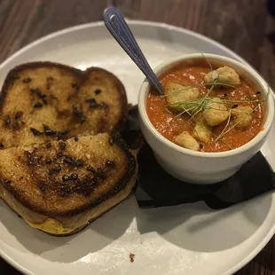 Rainy day grilled cheese. Made with love by Andrew.