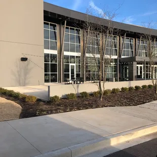 the outside of the building