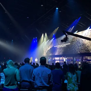 a crowd of people at a concert