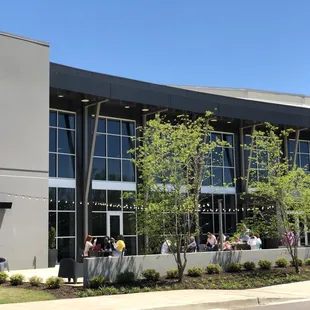 the outside of the building