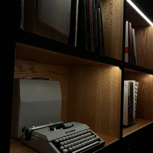 Interior  Fun details and a functional typewriter