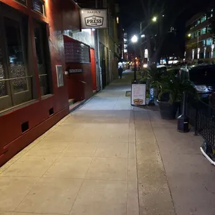 outside