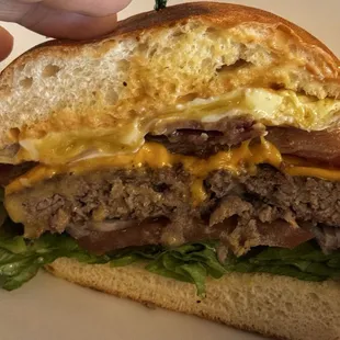 Breakfast burger