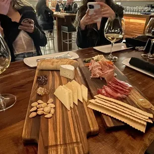 Charcuterie and wine