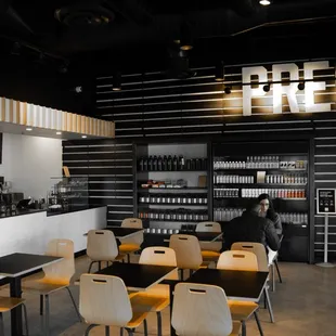 the interior of the coffee shop