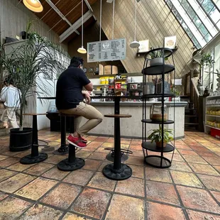 a man sitting at a table