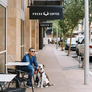 Pet friendly outside seating