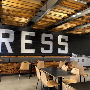 the interior of a coffee shop