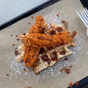 Nashville chicken and waffle