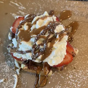 food, waffles