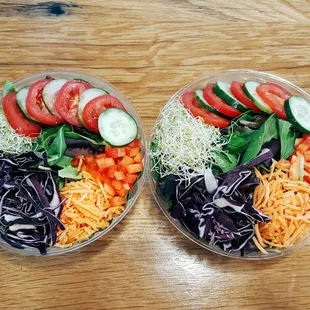 Raw salads - add a scoop of any of our wrap fillings