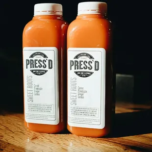 Cold press'd juices!