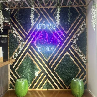 sushi and sashimi, interior