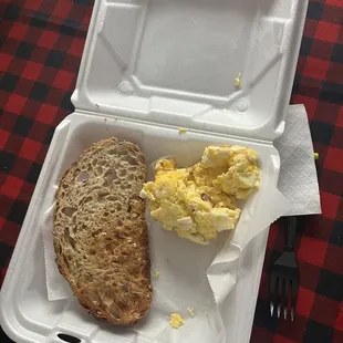 Avo Toast - cold hard bread no avocado and one overpriced egg