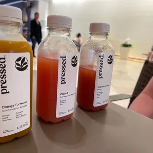 Tangy Citrus - Citrus 3 Strawberry Basil Lemonade Orange Turmeric Juice