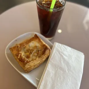 Cold brew and danish