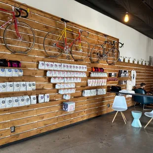 a man standing in a coffee shop