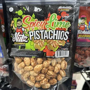 a bag of pistachios