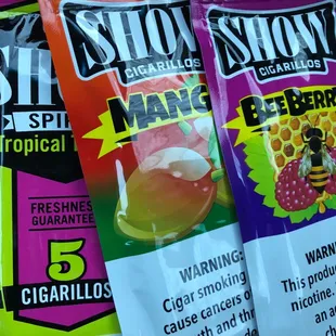 a variety of flavors