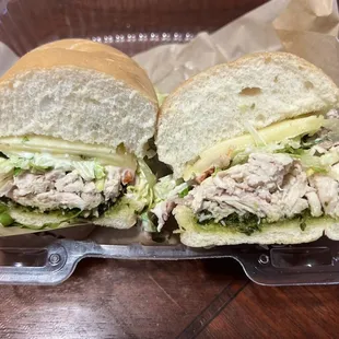Chicken pesto sandwich