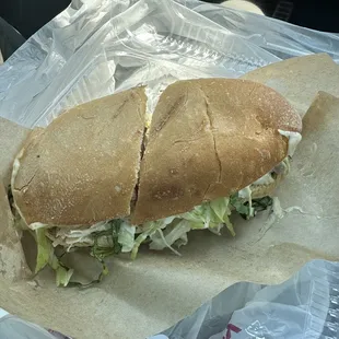 Pesto chicken sandwich