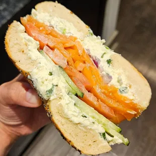 Lox sammie on an Everything bagel 9.4/10