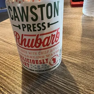 My delicious rhubarb soda/appetizer.