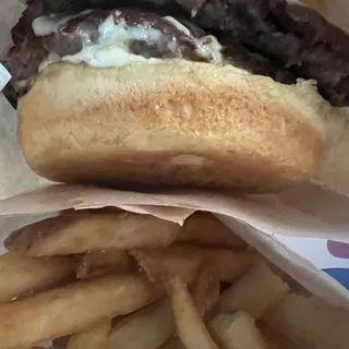 Mushroom and Swiss Burger